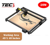 20W Laser Engraving Cutting Machine For Wood Engraver And Cutter Acrylic Laser Engraver Machine For Bamboo Leather - 40X40 Inches